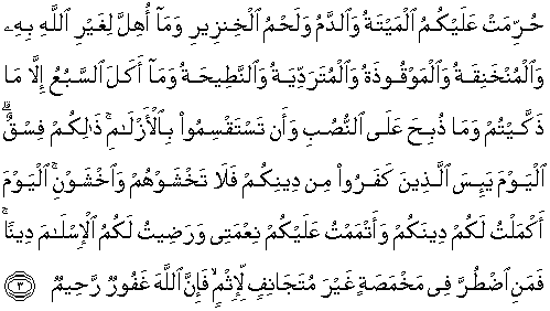 Detail Surat Al Maidah Ayat 2 3 Dan Artinya Nomer 45