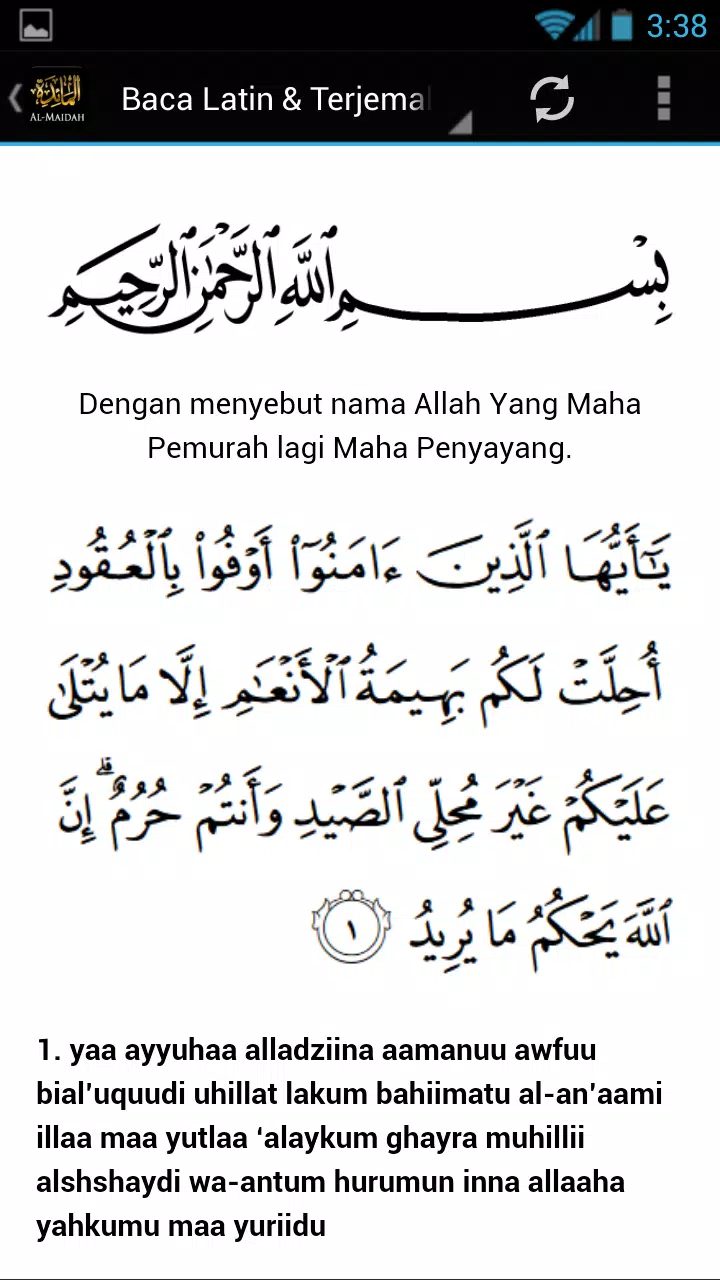 Detail Surat Al Maidah Ayat 3 Latin Dan Arti Nomer 6