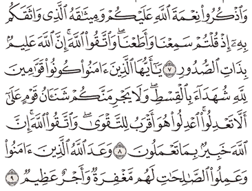 Detail Surat Al Maidah Ayat 8 Beserta Artinya Nomer 14