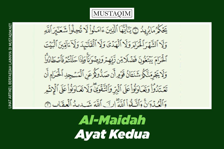 Detail Surat Al Maidah Berapa Ayat Nomer 25