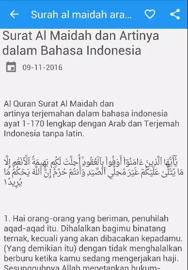 Detail Surat Al Maidah Beserta Artinya Nomer 52