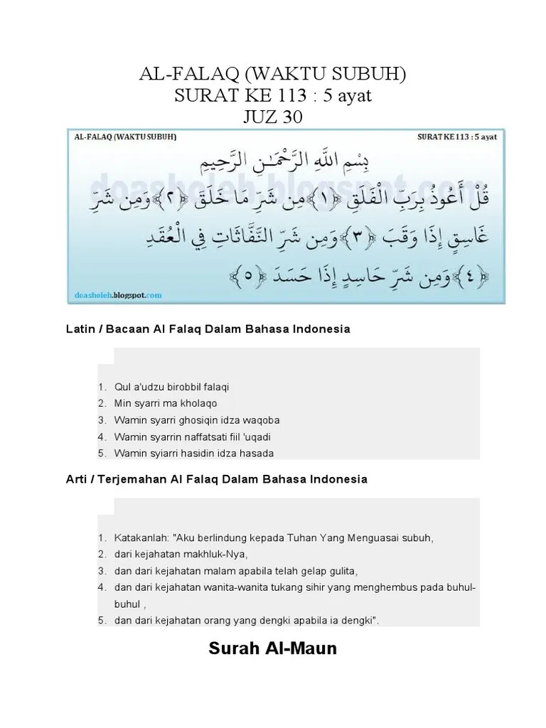 Detail Surat Al Maun Latin Dan Artinya Nomer 9