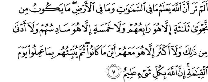 Detail Surat Al Mujadalah Ayat 6 Nomer 9