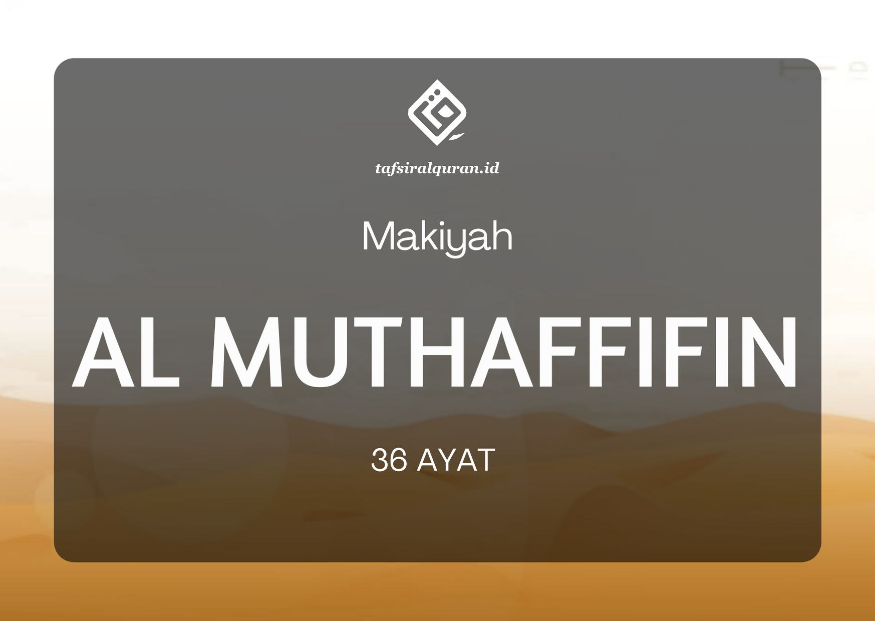 Detail Surat Al Muthaffifin Beserta Artinya Nomer 39