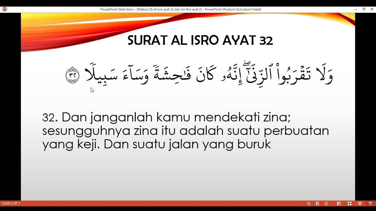 Detail Surat Al Quran Larangan Pacaran Nomer 44