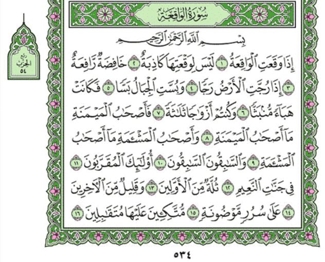 Surat Al Waqiah Surat Ke Berapa - KibrisPDR