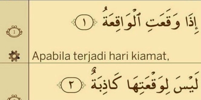 Detail Surat Al Waqiah Surat Ke Berapa Nomer 32