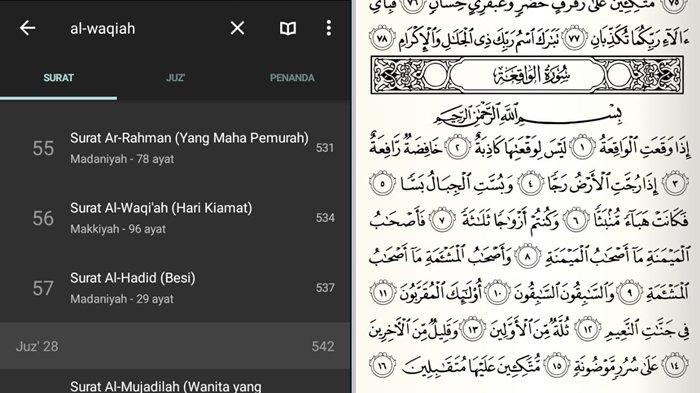 Detail Surat Al Waqiah Surat Ke Berapa Nomer 37