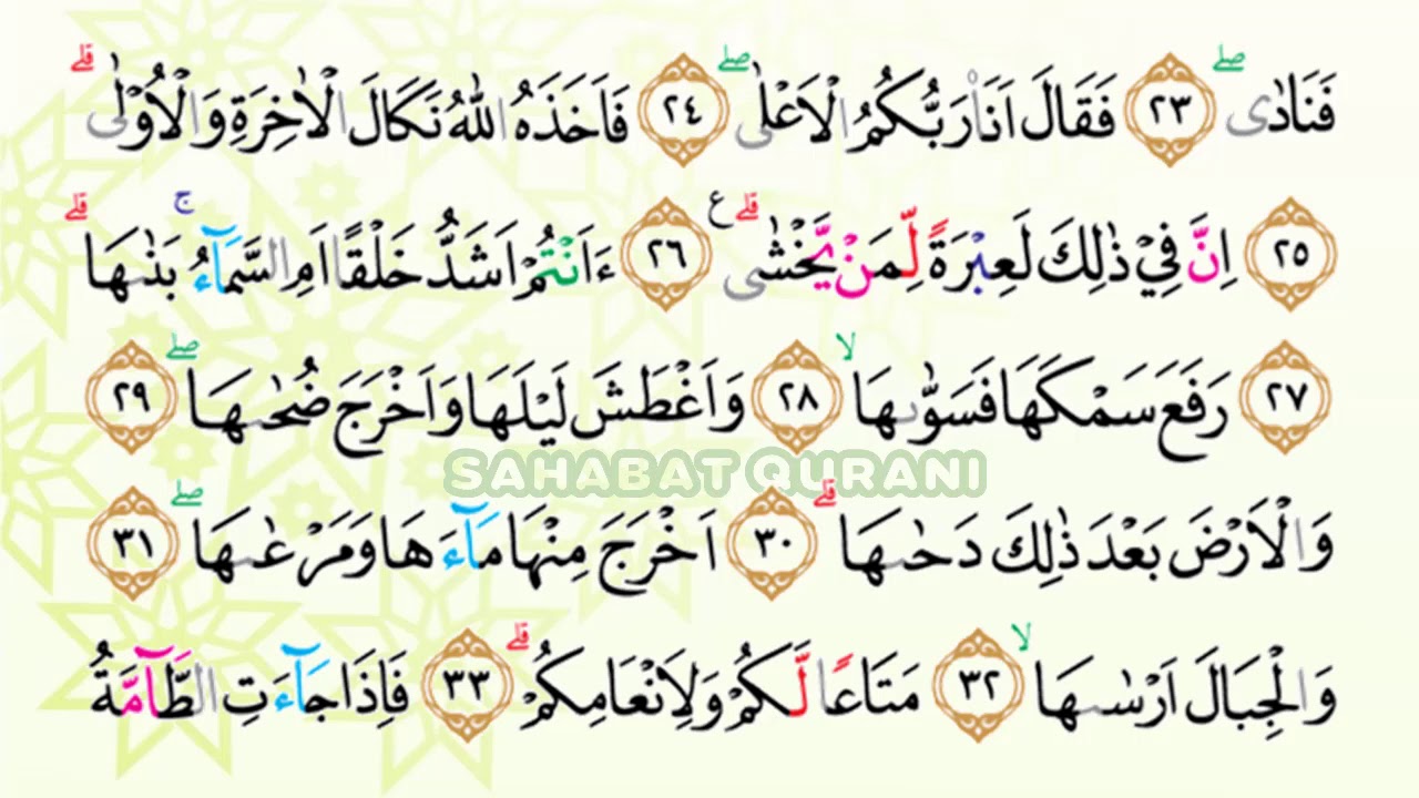 Detail Surat An Naziat Ayat 1 20 Nomer 2