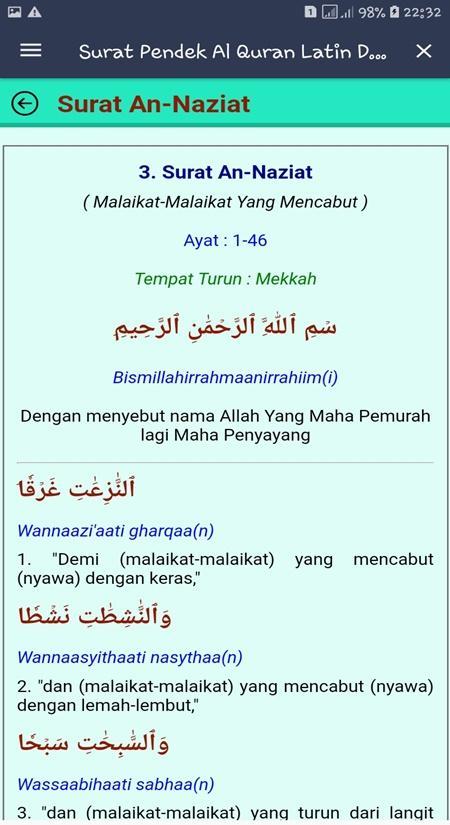 Detail Surat An Naziat Ayat 1 46 Latin Nomer 11