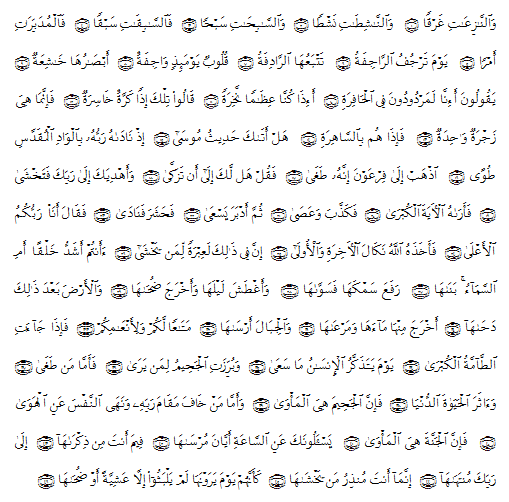 Detail Surat An Naziat Ayat 1 46 Latin Nomer 9