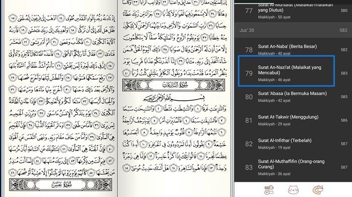 Detail Surat An Naziat Latin Nomer 6