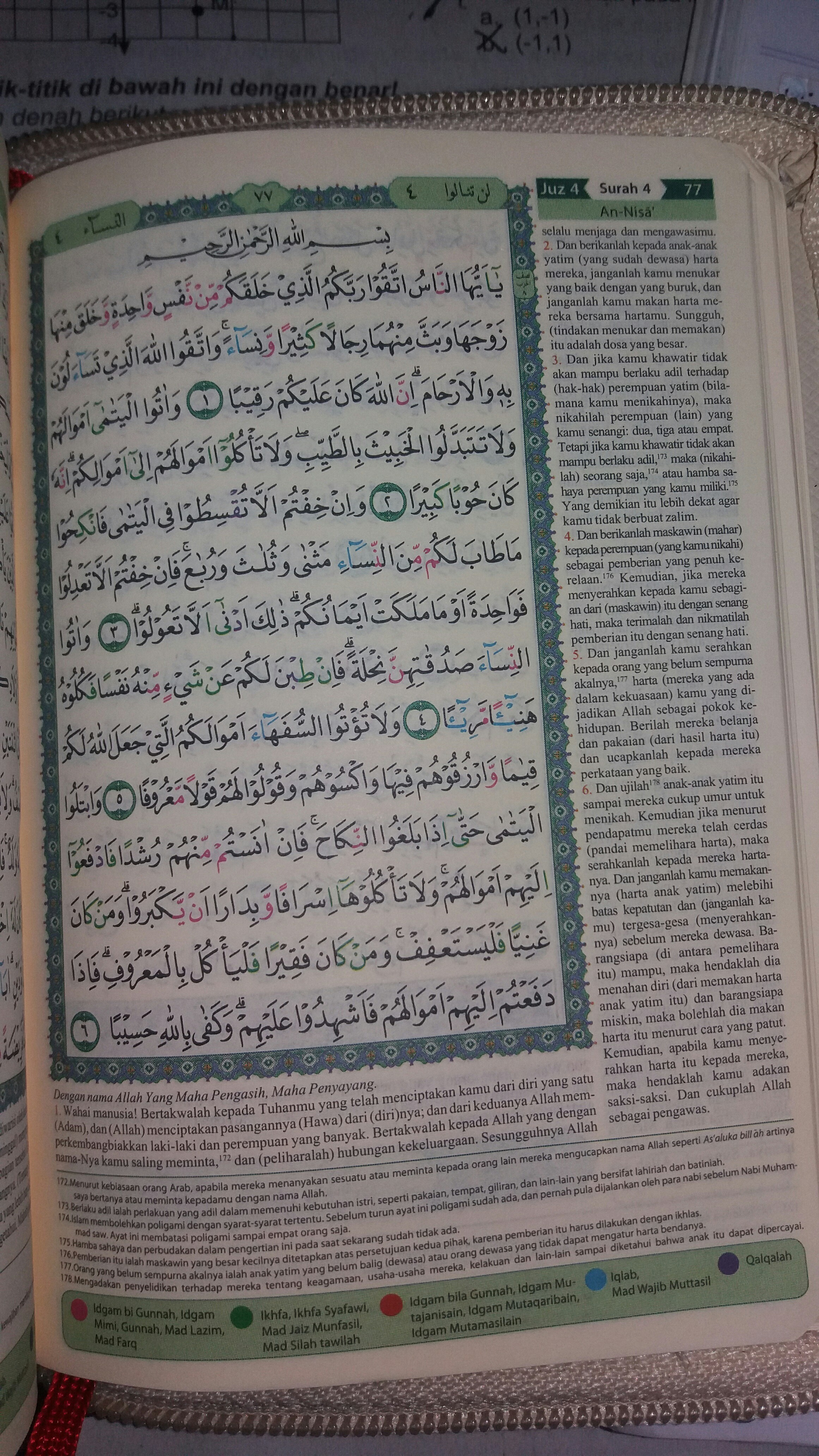 Detail Surat An Nisa Juz Berapa Nomer 5