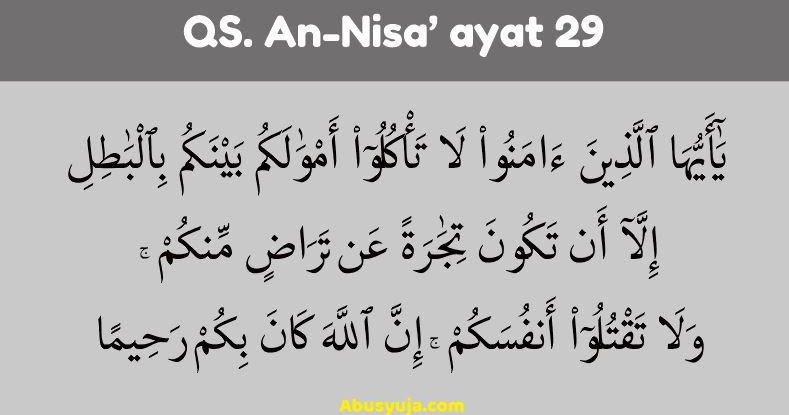 Detail Surat An Nisa Surat Ke Berapa Nomer 7