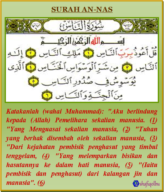 Detail Surat Annas Ada Berapa Ayat Nomer 3