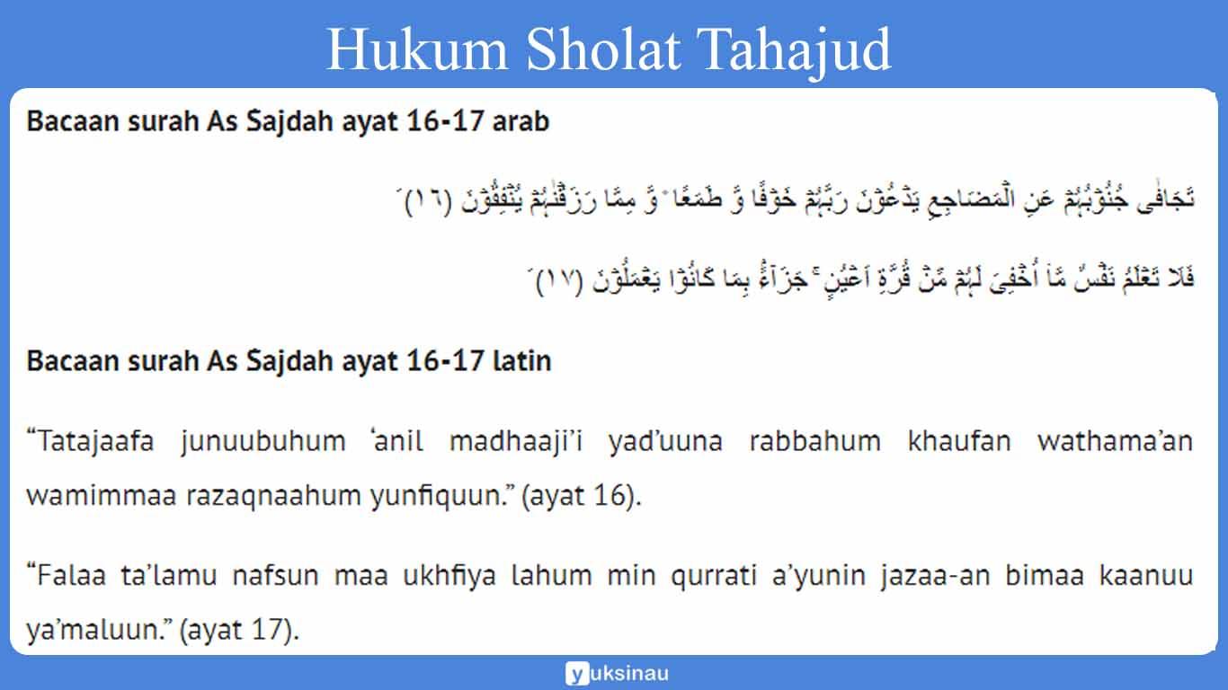 Detail Surat Apa Aja Yg Dibaca Waktu Shalat Tahajud Nomer 5