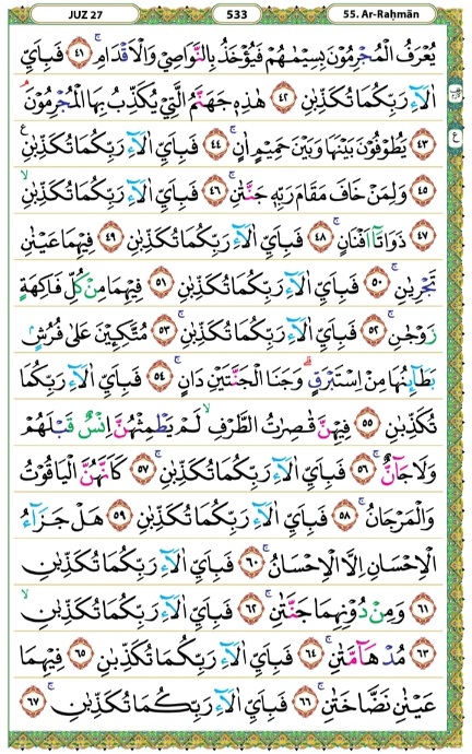 Detail Surat Ar Rahman Di Al Quran Halaman Berapa Nomer 4