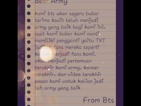 Detail Surat Army Untuk Bts Nomer 18