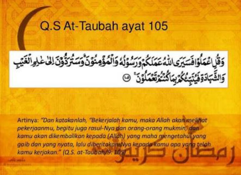 Detail Surat At Taubah Ayat 105 Dan Artinya Nomer 15