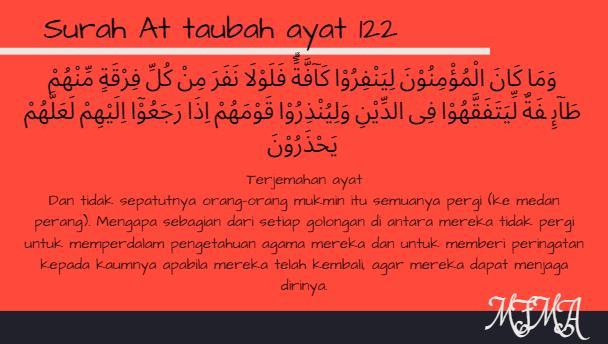 Detail Surat At Taubah Ayat 122 Beserta Terjemahannya Nomer 29