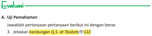 Detail Surat At Taubah Ayat 122 Beserta Terjemahannya Nomer 45