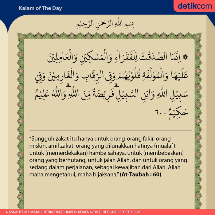 Surat At Taubah Ayat 60 Latin Dan Artinya - KibrisPDR