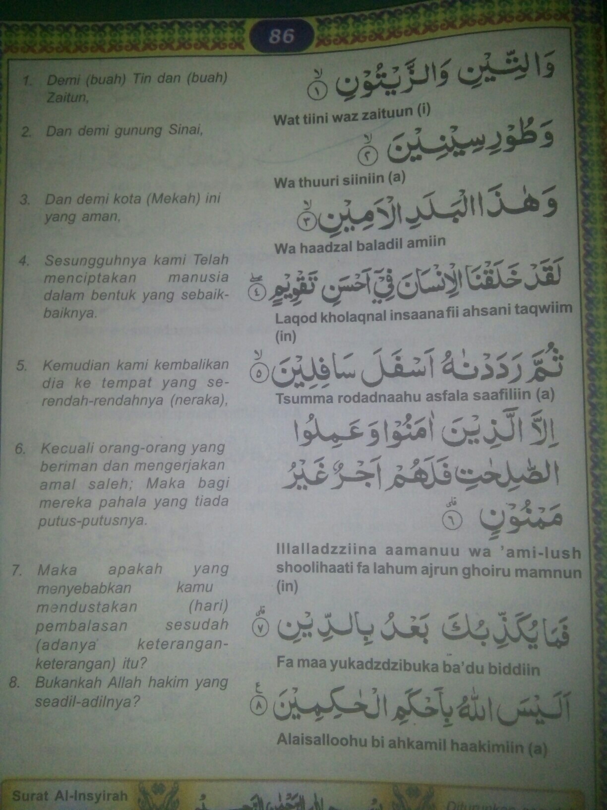 Detail Surat At Tin Artinya Nomer 10