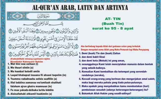 Detail Surat At Tin Latin Dan Artinya Nomer 16