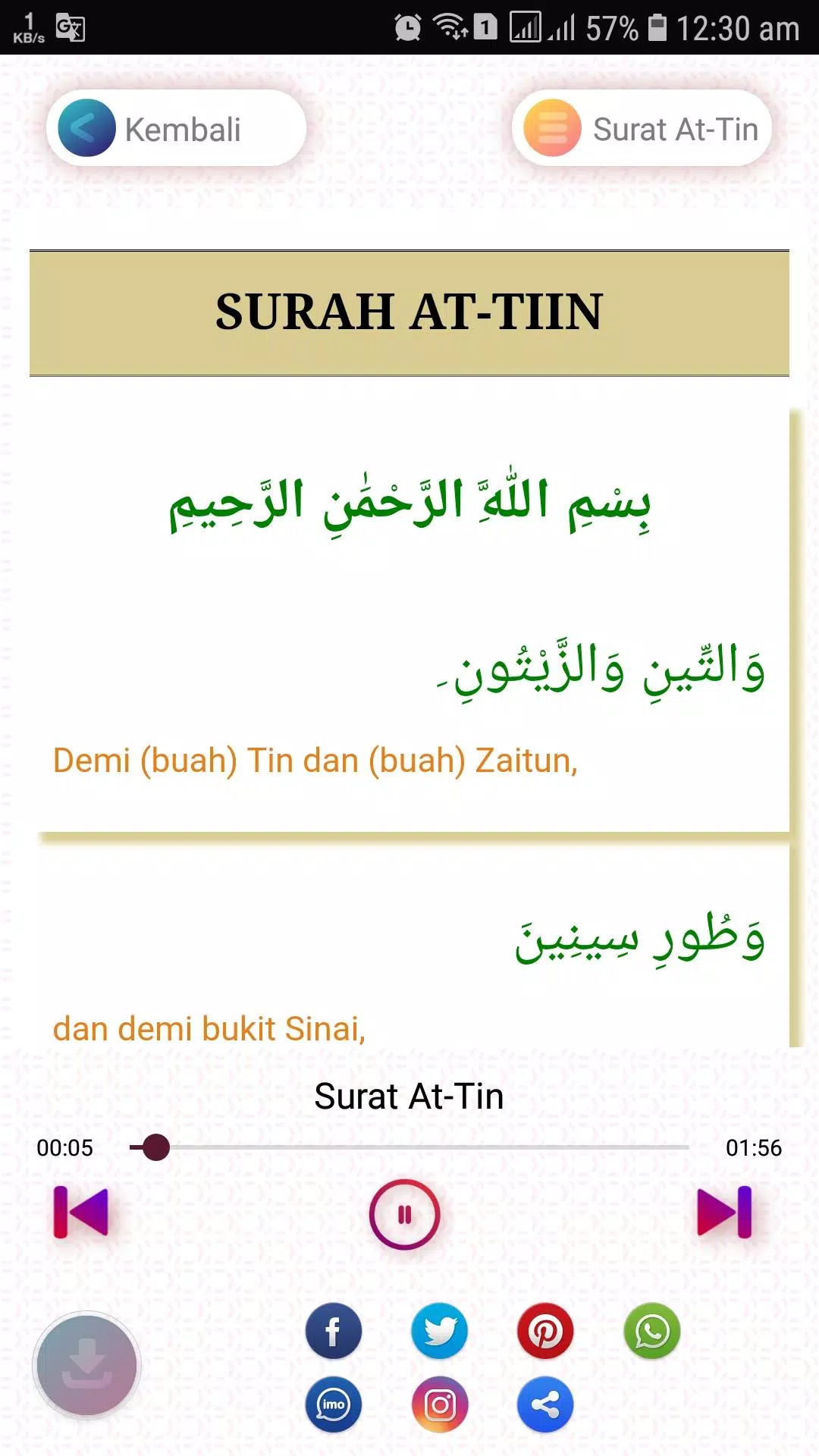 Download Surat At Tin Latin Dan Artinya Nomer 42