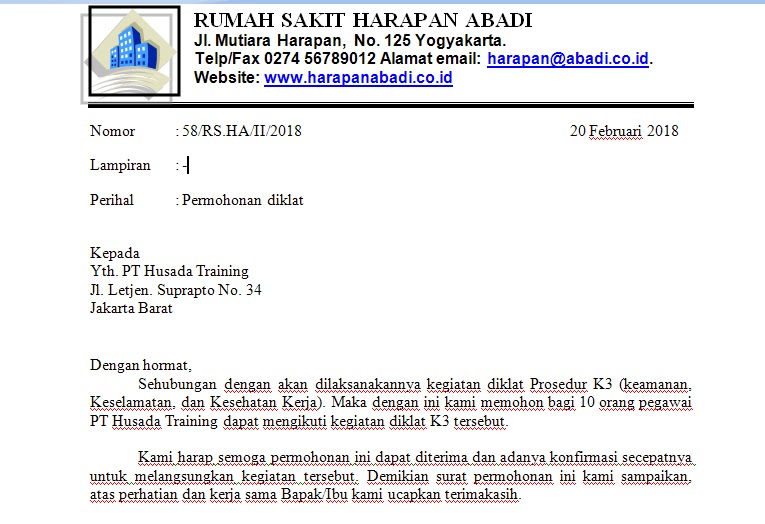 Detail Surat Bahasa Indonesia Nomer 21