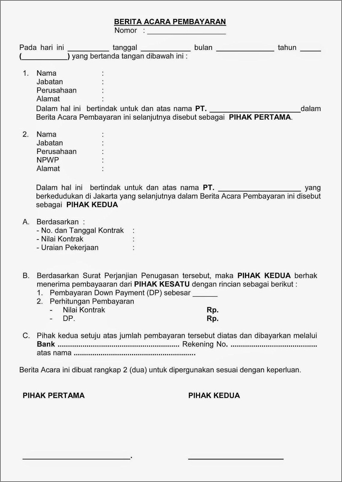 Detail Surat Berita Acara Nomer 23