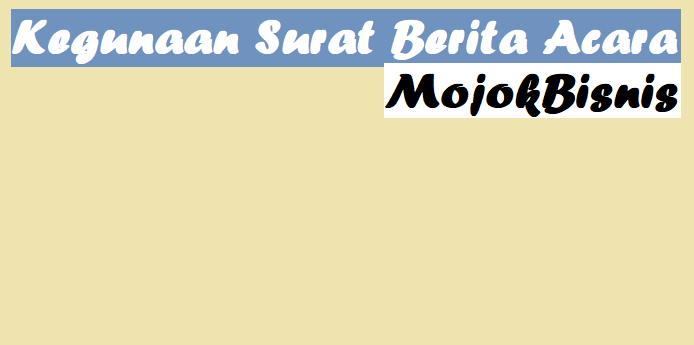 Detail Surat Berita Acara Nomer 38