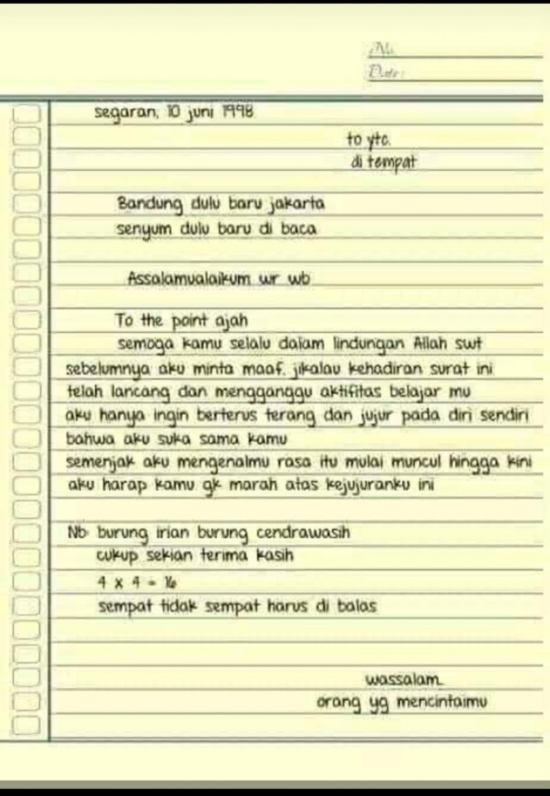 Detail Surat Cinta Untuk Nomer 6