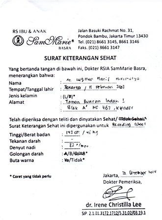 Detail Surat Dokter Online Nomer 19