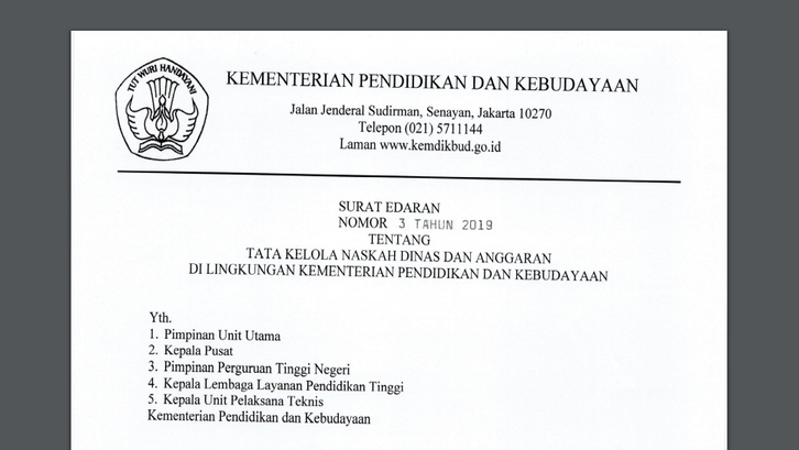 Detail Surat Formal Bahasa Indonesia Nomer 27