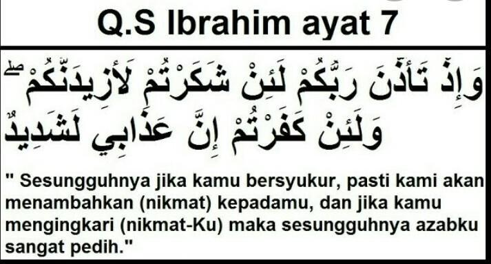 Detail Surat Ibrahim Ayat 7 Beserta Artinya Nomer 8