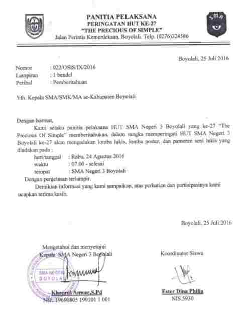 Detail Surat Izin Mengadakan Acara Nomer 12