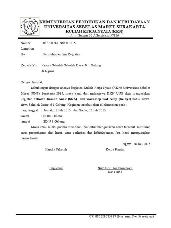 Detail Surat Izin Mengadakan Acara Nomer 4