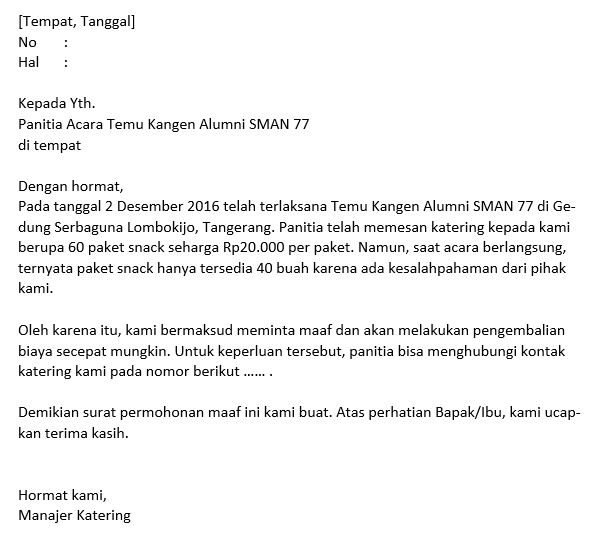 Detail Surat Izin Mengadakan Acara Nomer 31
