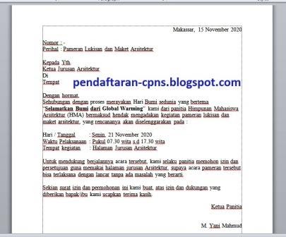 Detail Surat Izin Mengadakan Acara Nomer 9