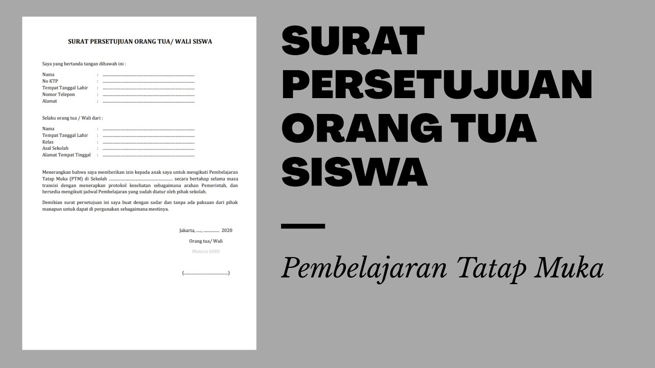 Detail Surat Izin Orang Tua Untuk Sekolah Nomer 24