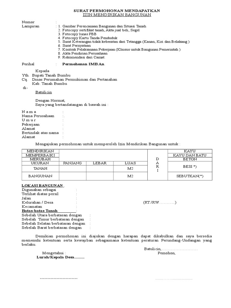 Detail Surat Izin Tetangga Untuk Imb Nomer 14