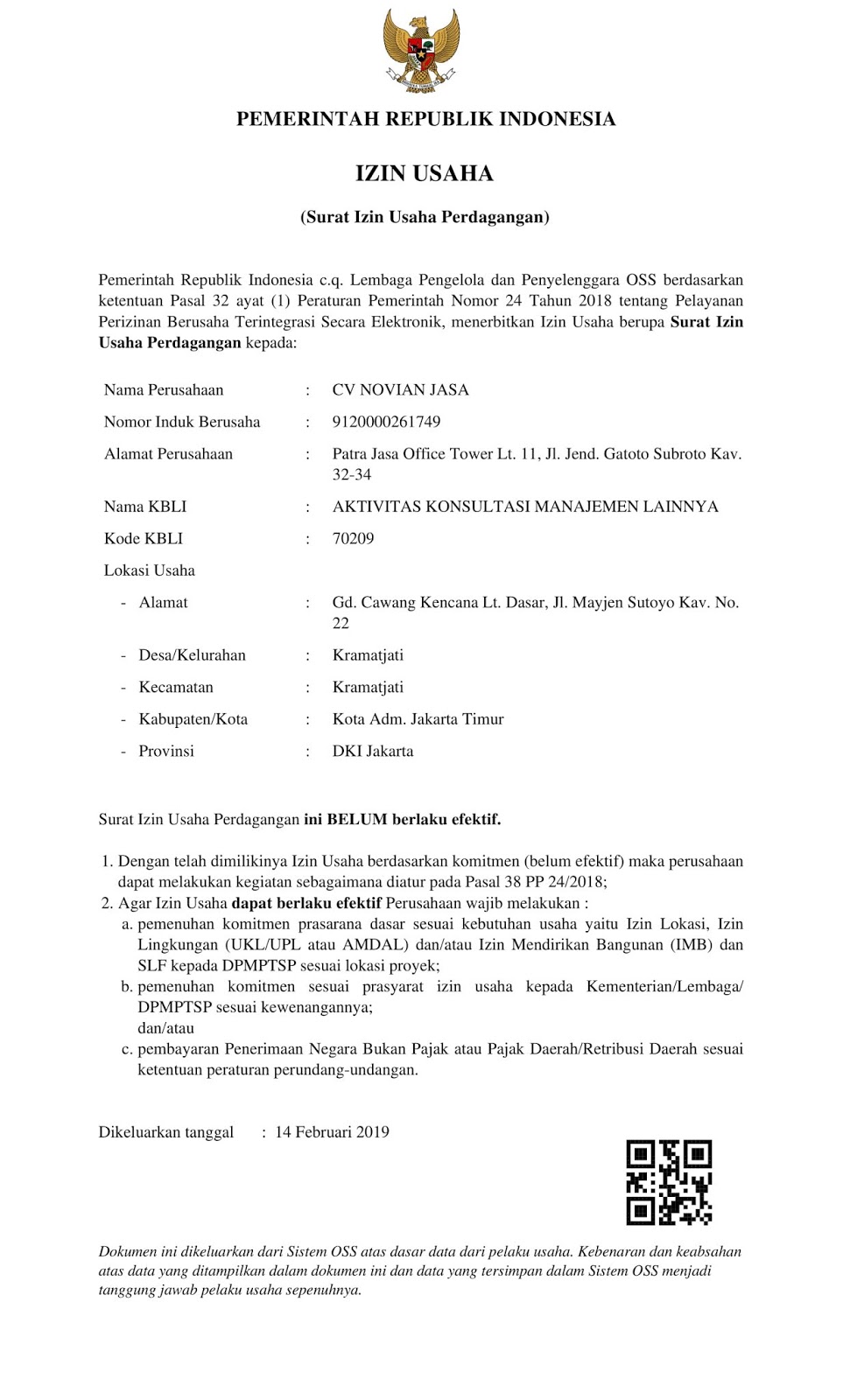 Detail Surat Izin Untuk Dagang Nomer 5