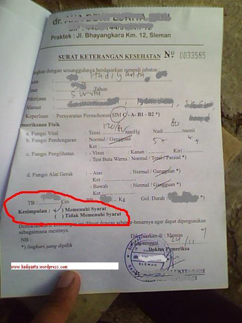 Detail Surat Kesehatan Untuk Sim Nomer 10