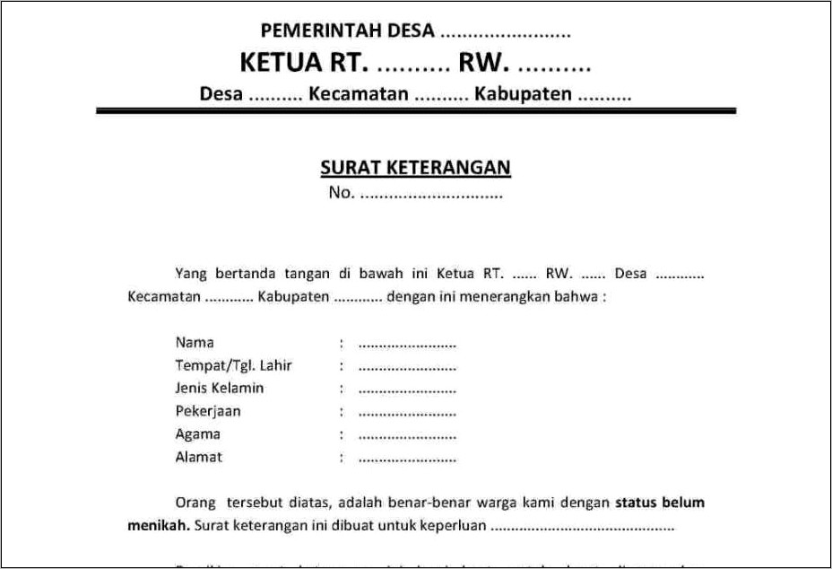 Detail Surat Keterangan Dari Kelurahan Untuk Cerai Nomer 13