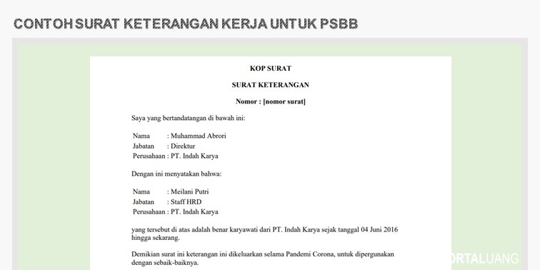 Detail Surat Keterangan Kerja Untuk Kuliah Nomer 17