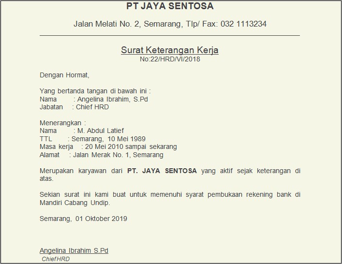 Detail Surat Keterangan Pencari Kerja Nomer 15