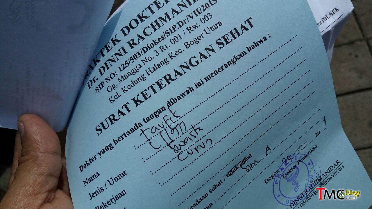 Detail Surat Keterangan Sehat Untuk Sim Nomer 16