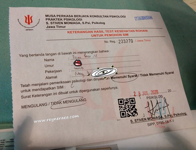 Detail Surat Keterangan Sehat Untuk Sim Nomer 20