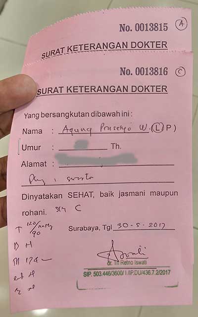 Detail Surat Keterangan Sehat Untuk Sim Nomer 42